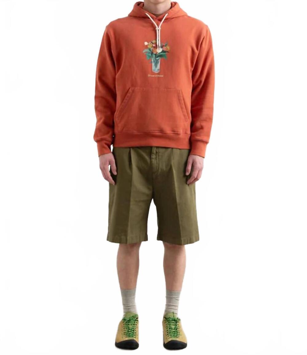 NEW EDMMOND STUDIOS lush drawstring hoodie in brick